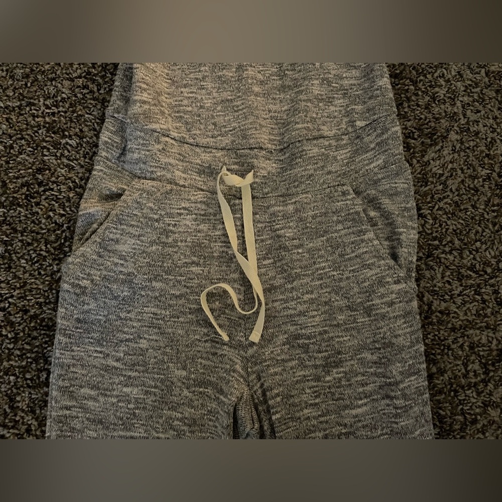 Miss Chievous Heather Gray Romper Joggers - Picture 2 of 3
